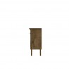Manhattan Comfort Yonkers 62.99 Sideboard with Solid Wood Legs and 2 Cabinets in Rustic Brown Side