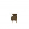 Manhattan Comfort Yonkers 62.99 TV Stand with Solid Wood Legs and 6 Media and Storage Compartments in Rustic Brown Side