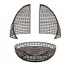 Skyline Design Faber Swivel Daybed with Sunbrella Cushions Open