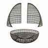 Skyline Design Faber Swivel Daybed with Sunbrella Cushions Open - Skyline Design Faber Swivel Daybed with Sunbrella Cushions Open