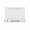 Manhattan Comfort Liberty 70.86 Floating Wall Entertainment Center with Overhead Shelf in White Front - Manhattan Comfort Liberty 70.86 Floating Wall Entertainment Center with Overhead Shelf in White Front