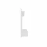 Manhattan Comfort Liberty 70.86 Floating Wall Entertainment Center with Overhead Shelf in White Side - Manhattan Comfort Liberty 70.86 Floating Wall Entertainment Center with Overhead Shelf in White Side