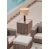 Skyline Design Paloma Side Table with Glass - Skyline Design Paloma Side Table with Glass