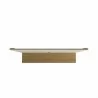 Manhattan Comfort Vernon 62.99 Floating Wall Entertainment Center in Off White and Cinnamon Top - Manhattan Comfort Vernon 62.99 Floating Wall Entertainment Center in Off White and Cinnamon Top