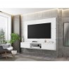 Manhattan Comfort Vernon 62.99 Floating Wall Entertainment Center in White