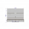 Manhattan Comfort Vernon 62.99 Floating Wall Entertainment Center