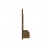 Manhattan Comfort Vernon 62.99 Floating Wall Entertainment Center in Rustic Brown Side