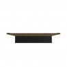 Manhattan Comfort Vernon 62.99 Floating Wall Entertainment Center in Rustic Brown and Black