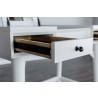 Alpine Furniture Flynn Large Nightstand, White - Front Opened Angle