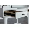 Alpine Furniture Flynn Large Nightstand, White - Front Opened Angle - Alpine Furniture Flynn Large Nightstand, White - Front Opened Angle