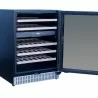 Summerset Grills 24 Outdoor Rated Dual Zone Wine Cooler - Angled Opened and Empty - Summerset Grills 24 Outdoor Rated Dual Zone Wine Cooler - Angled Opened and Empty