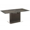 Casabianca OLIVIA Non-extendable Frame Dining Table With Dark Gray Oak Base
