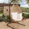 Skyline Design Krabi Hanging Chair with Sunbrella Cushion & Stand Outdoor - Skyline Design Krabi Hanging Chair with Sunbrella Cushion & Stand Outdoor