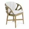 Skyline Design Krabi Dining Armchair with Sunbrella Cushion Side - Skyline Design Krabi Dining Armchair with Sunbrella Cushion Side