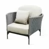 Skyline Design Boston Armchair with Sunbrella Cushion Side View - Skyline Design Boston Armchair with Sunbrella Cushion Side View
