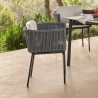 Skyline Design Boston Dining Armchair with Sunbrella Cushion Outdoor View