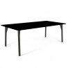 Skyline Design Boston Rectangular Dining Table with Glass