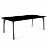 Skyline Design Boston Rectangular Dining Table with Glass - Skyline Design Boston Rectangular Dining Table with Glass