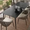 Skyline Design Rodona Rectangular Dining Table with Glass - Skyline Design Rodona Rectangular Dining Table with Glass