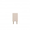 Manhattan Comfort Addie 53.54 Sideboard with 5 Shelves in Off White and Cinnamon Side
