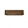 Manhattan Comfort Addie 53.54 Sideboard with 5 Shelves in Rustic Brown Top