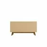 Manhattan Comfort Addie 53.54 Sideboard with 5 Shelves in Off White and Cinnamon Back - Manhattan Comfort Addie 53.54 Sideboard with 5 Shelves in Off White and Cinnamon Back