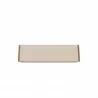 Manhattan Comfort Camberly 53.54 TV Stand with 5 Shelves in Off White and Cinnamon Top - Manhattan Comfort Camberly 53.54 TV Stand with 5 Shelves in Off White and Cinnamon Top