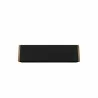 Manhattan Comfort Camberly 53.54 TV Stand with 5 Shelves in Matte Black and Cinnamon Top - Manhattan Comfort Camberly 53.54 TV Stand with 5 Shelves in Matte Black and Cinnamon Top