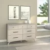 Alpine Furniture Flynn Mid Century Modern 7 Drawer Dresser, Grey - Lifestyle - Alpine Furniture Flynn Mid Century Modern 7 Drawer Dresser, Grey - Lifestyle