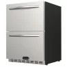 Wildfire Outdoor Living 24” Dual Drawer Fridge - Angled - Wildfire Outdoor Living 24” Dual Drawer Fridge - Angled