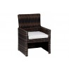 Montecito Dining Chair With Cushions In Canvas Cork With Canvas Bay Brown Welt 