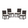 Montecito Armless Dining Chair - Set of 4 - Front Side Angle