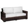 Montecito Wicker Loveseat With Cushions - White BG