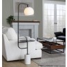 Symbol 66" Metal Floor Lamp With Side Table