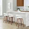 Walnut Wood, White Velvet, Black Metal - Walnut Wood, White Velvet, Black Metal