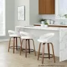 Walnut Wood, White Velvet, Black Metal - Walnut Wood, White Velvet, Black Metal
