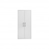 Manhattan Comfort Eiffel 73.43" Garage Cabinet with 4 Adjustable Shelves in White Gloss Front
