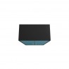 Manhattan Comfort Eiffel 73.43" Garage Cabinet with 4 Adjustable Shelves in Blue Gloss Top