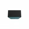 Manhattan Comfort Eiffel 73.43" Garage Cabinet with 4 Adjustable Shelves in Blue Gloss Top - Manhattan Comfort Eiffel 73.43" Garage Cabinet with 4 Adjustable Shelves in Blue Gloss Top