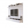 City 1.8 Floating Wall Theater Entertainment Center - Left Angle