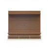 City 1.8 Floating Wall Theater Entertainment Center - Maple Cream and Off White - Front