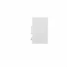Manhattan Comfort Eiffel Floating Garage Storage Cabinet with Lock and Key in White Gloss Side - Manhattan Comfort Eiffel Floating Garage Storage Cabinet with Lock and Key in White Gloss Side