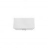 Manhattan Comfort Eiffel Floating Garage Storage Cabinet with Lock and Key in White Gloss Top