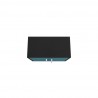 Manhattan Comfort Eiffel Floating Garage Storage Cabinet with Lock and Key in Blue Gloss Top
