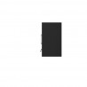 Manhattan Comfort Eiffel Floating Garage Cabinet in Matte Black and Grey Side