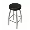 Kyle Backless Round Swivel Barstool With Steel Frame And Sand Black Finish - Black - Kyle Backless Round Swivel Barstool With Steel Frame And Sand Black Finish - Black