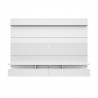 City 2.2 Floating Wall Theater Entertainment Center in White Gloss - Front