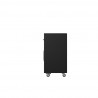 Manhattan Comfort Eiffel 28.35" Mobile Garage Storage Cabinet with 1 Drawer in Black Matte Side