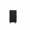 Manhattan Comfort Eiffel 28.35" Mobile Garage Storage Cabinet with 1 Drawer in Blue Gloss Side