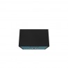 Manhattan Comfort Eiffel 28.35" Mobile Garage Storage Cabinet with 1 Drawer in Blue Gloss Top
